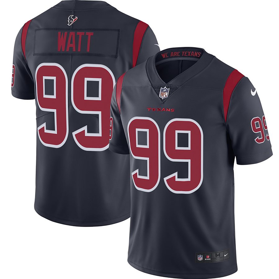 Men's Houston Texans #99 J.J. Watt 2019 Navy Color Rush Limited Stitched NFL Jersey